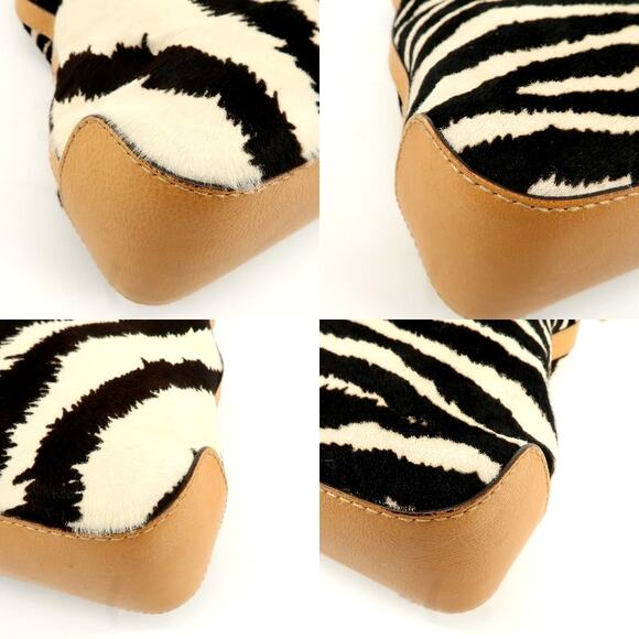 💎✨Authentic✨💎GUCCI Haraco Leather One Shoulder Bag Zebra - Picture 10 of 17